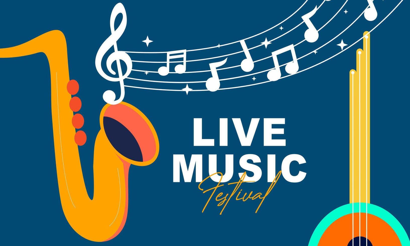 Posters for a summer live music festival or jazz party vector