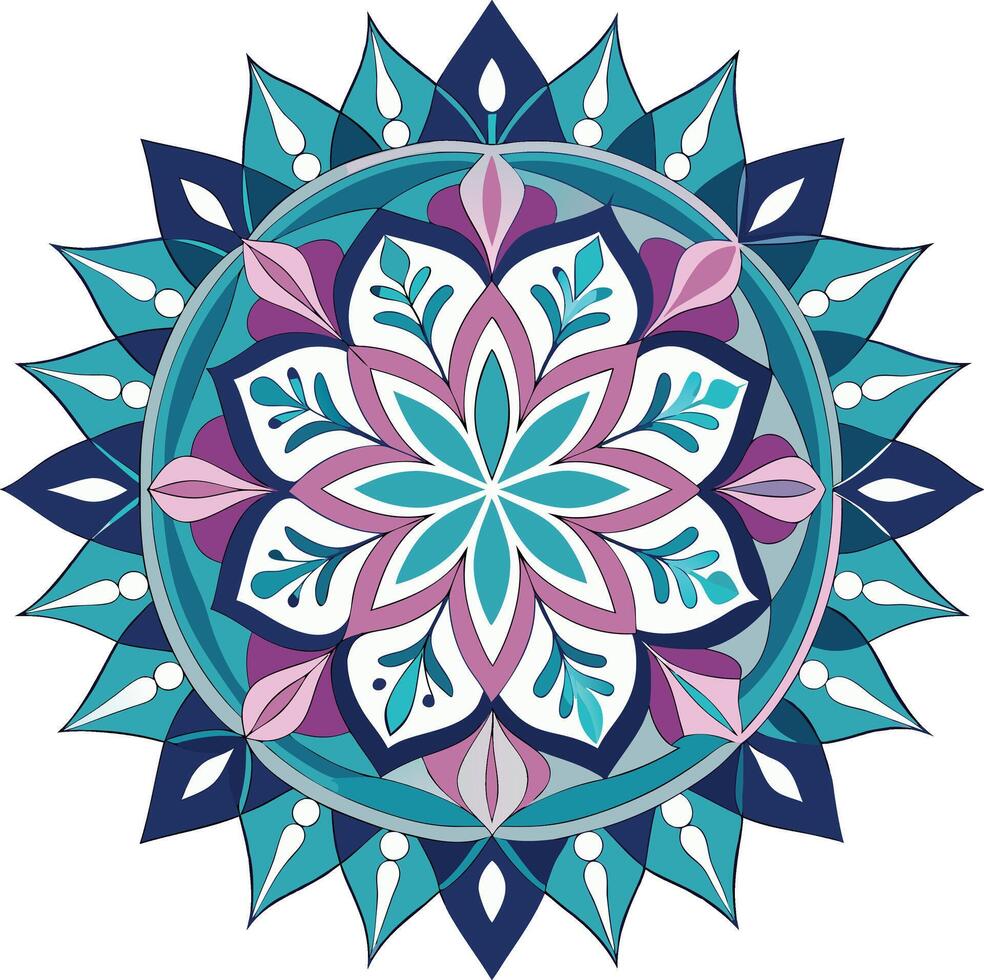 A cute mandala design looks wow vector