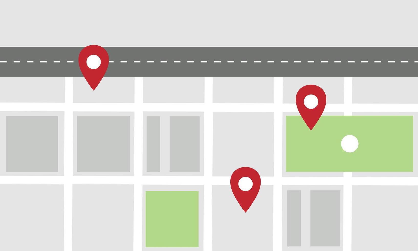 Navigation concept with pin pointer illustration vector