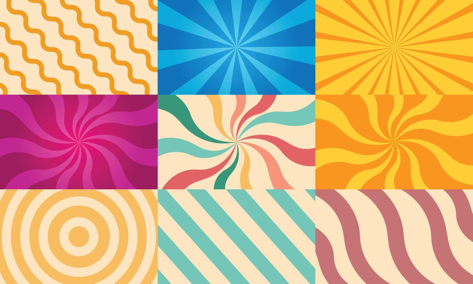 Blank colorful comic abstract background template vector