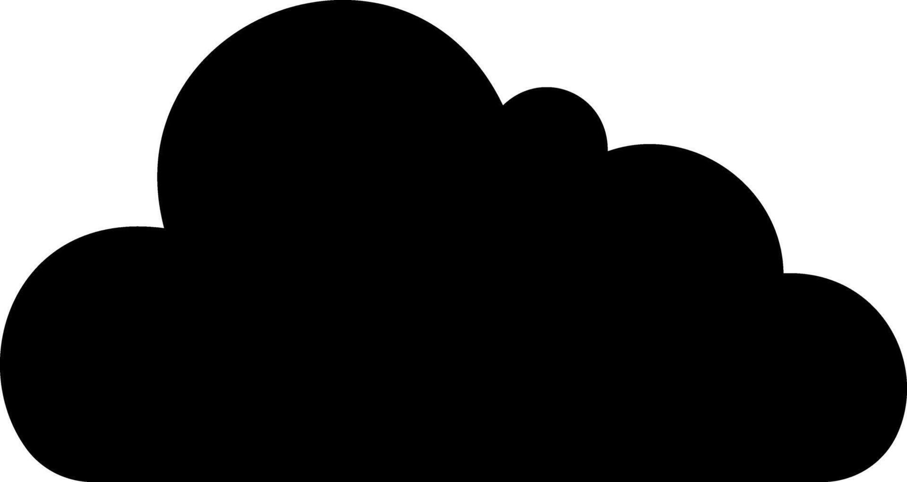 Cloud icon iWeather symbol clipart Stencil vector