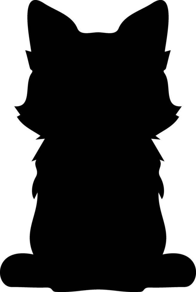 Doodle dog Cartoon stencil vector