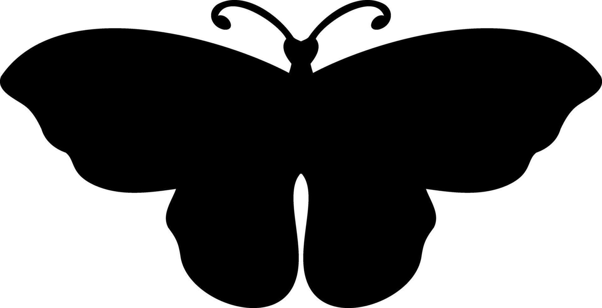 Doodle butterfly icon Hand drawn art Engraving insect animal vector