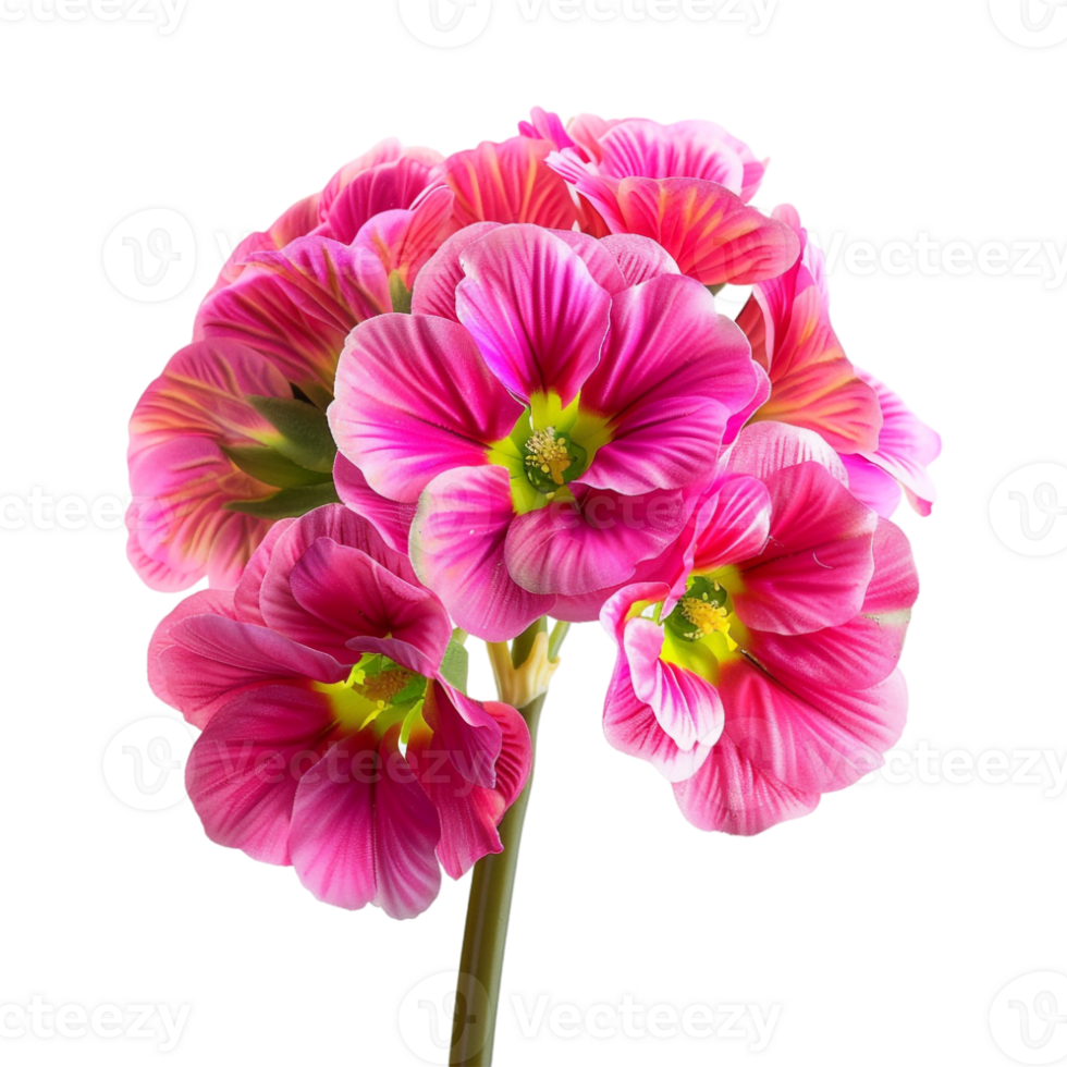 Pink primula flower on Transparent Background png