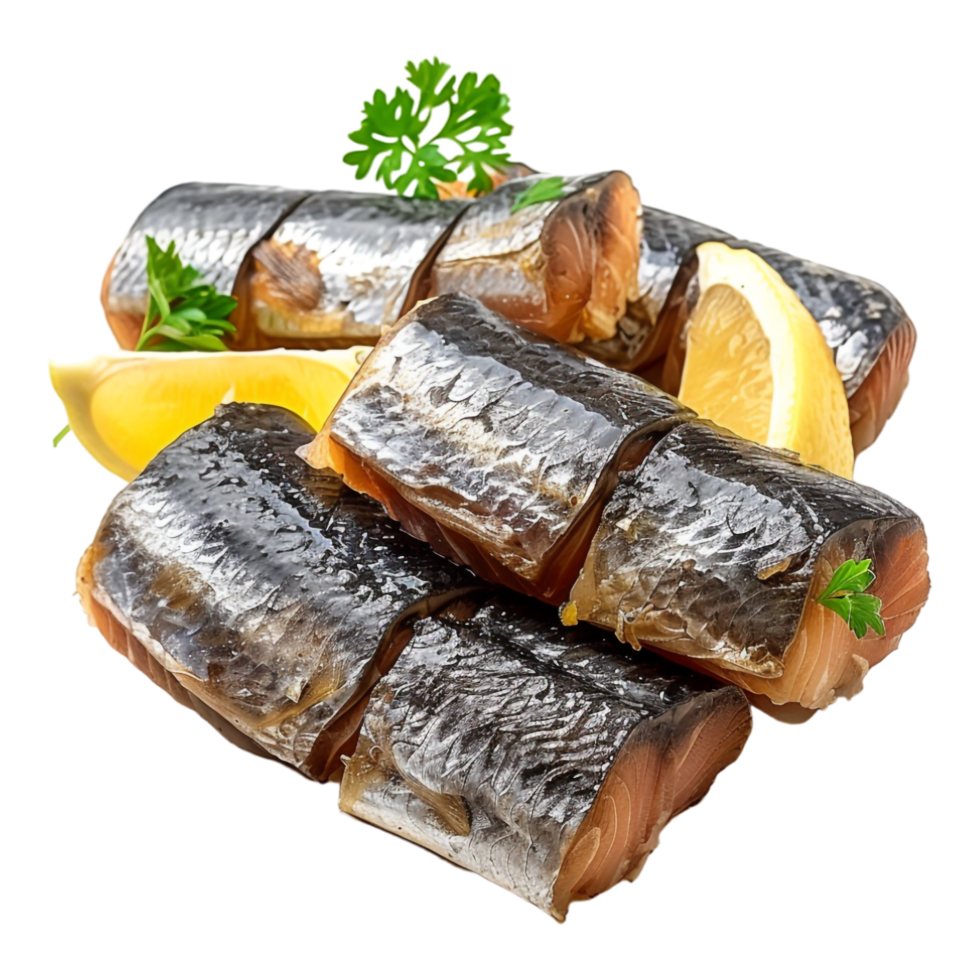 Lightly salted Fish fillet on Transparent Background png