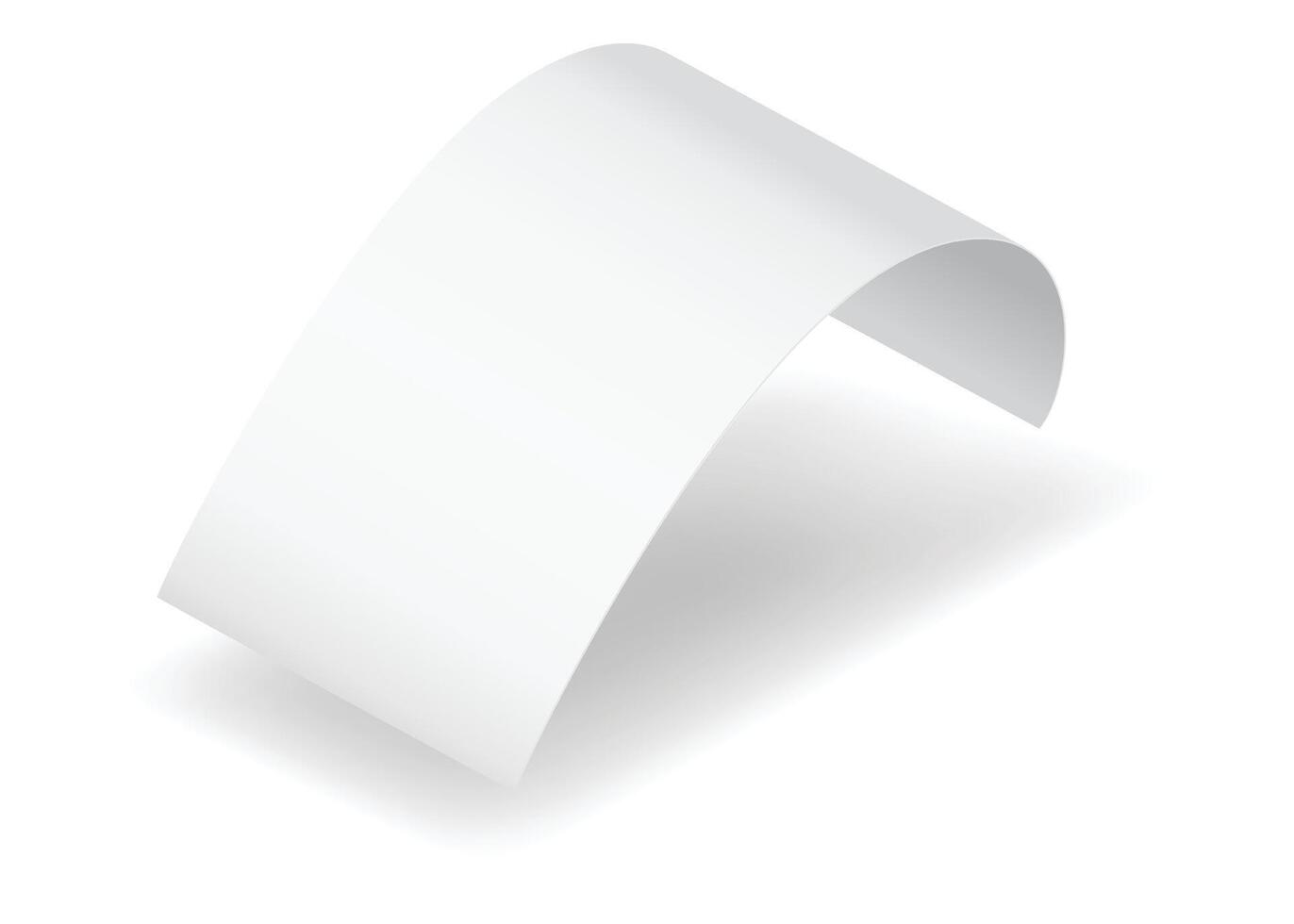 Payment check and receipts with shadow. Curved financial paper, purchase invoice. Buying, bill or calculate pay. Receipt the seller forms vector