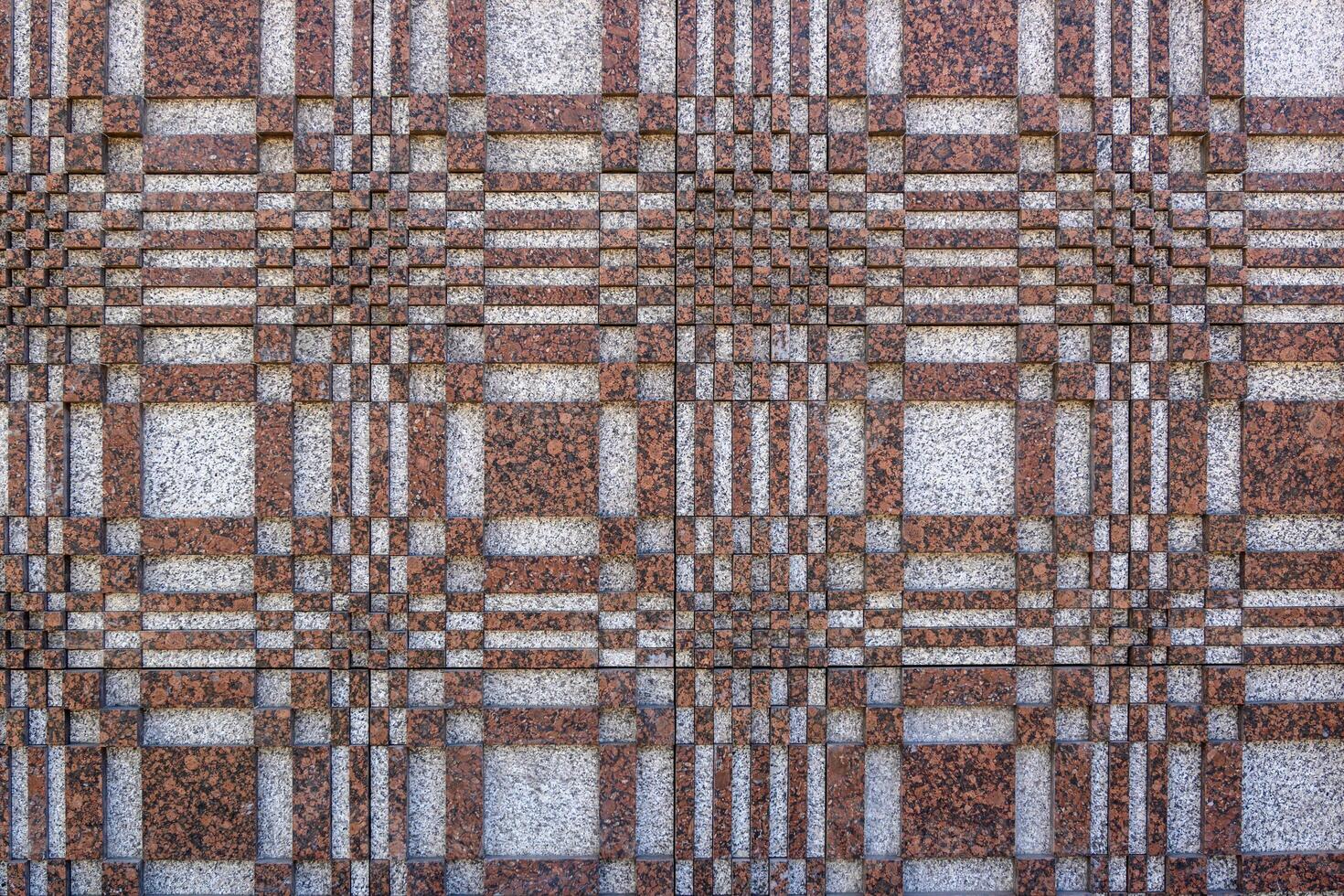 Colorful mosaic pattern on wall surface. Art design background 2 photo