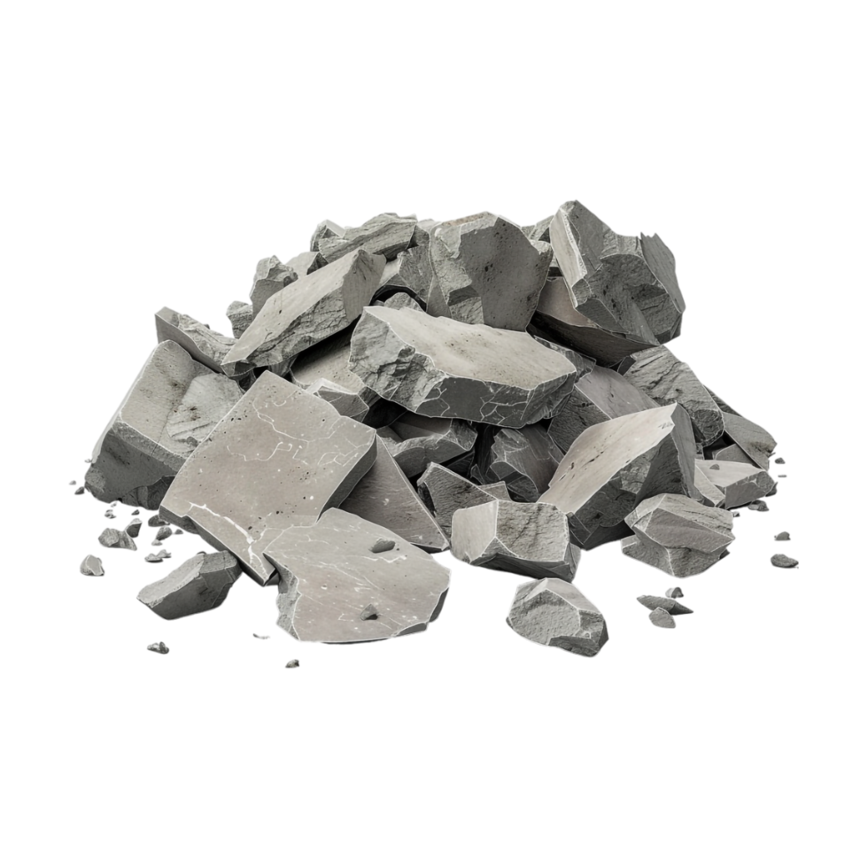 Raw Mountain Rocks Stack on Transparent Background png