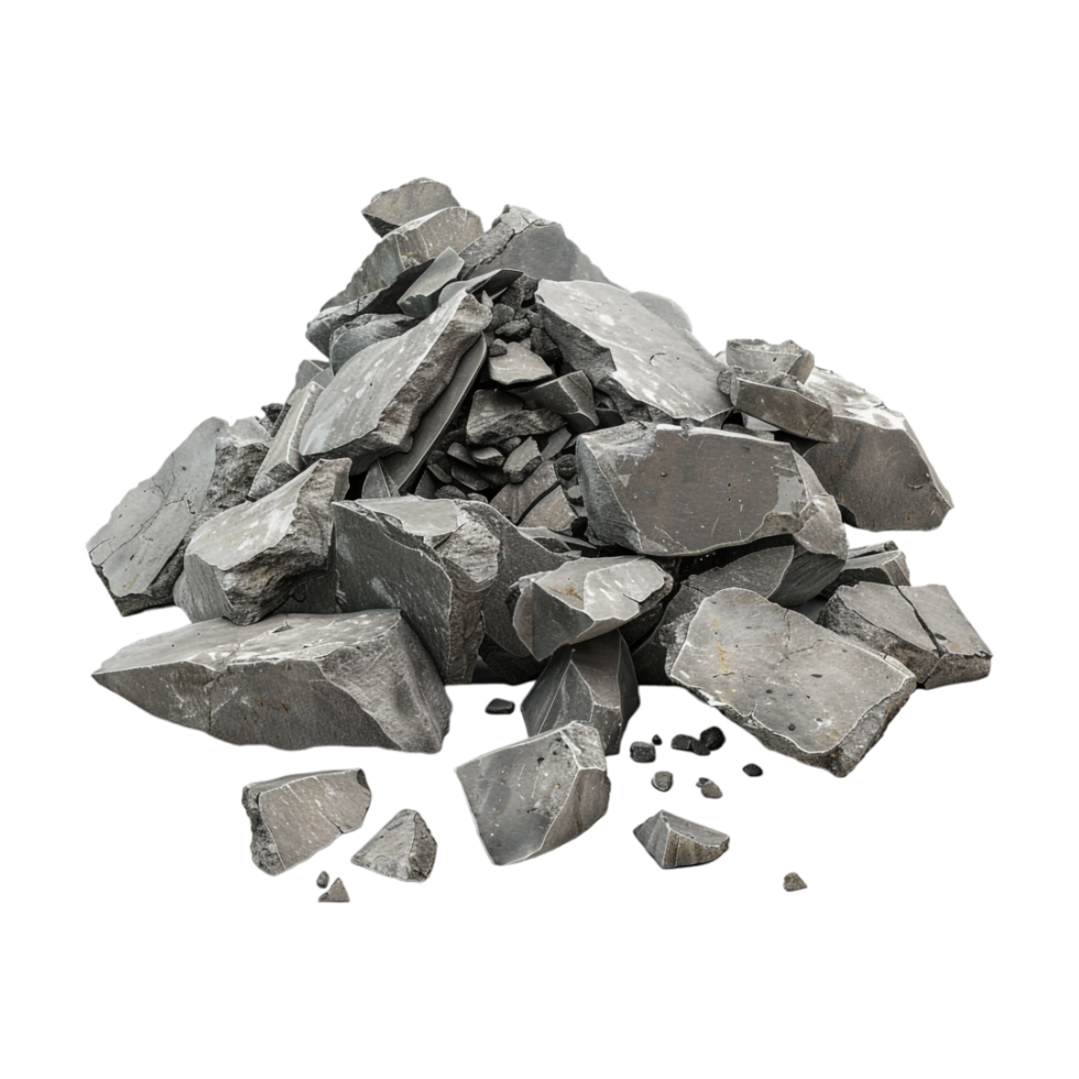 Raw Mountain Rocks Stack on Transparent Background png