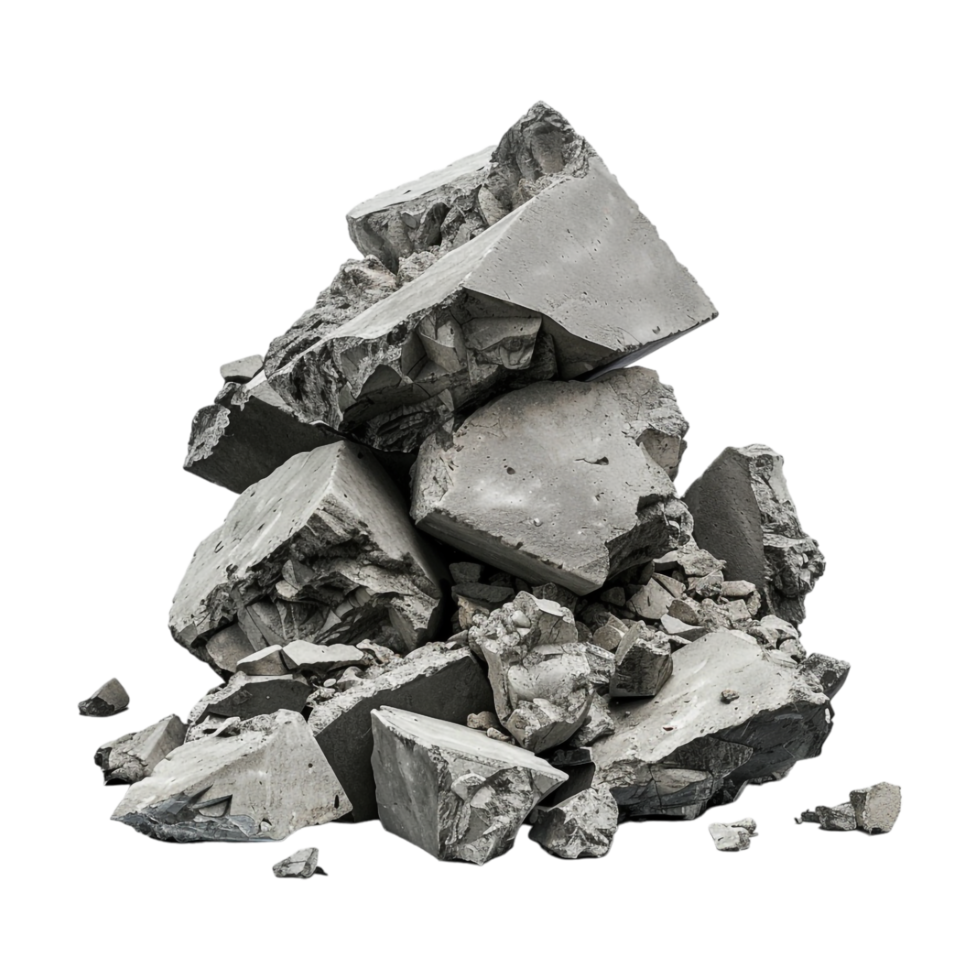Raw Mountain Rocks Stack on Transparent Background png