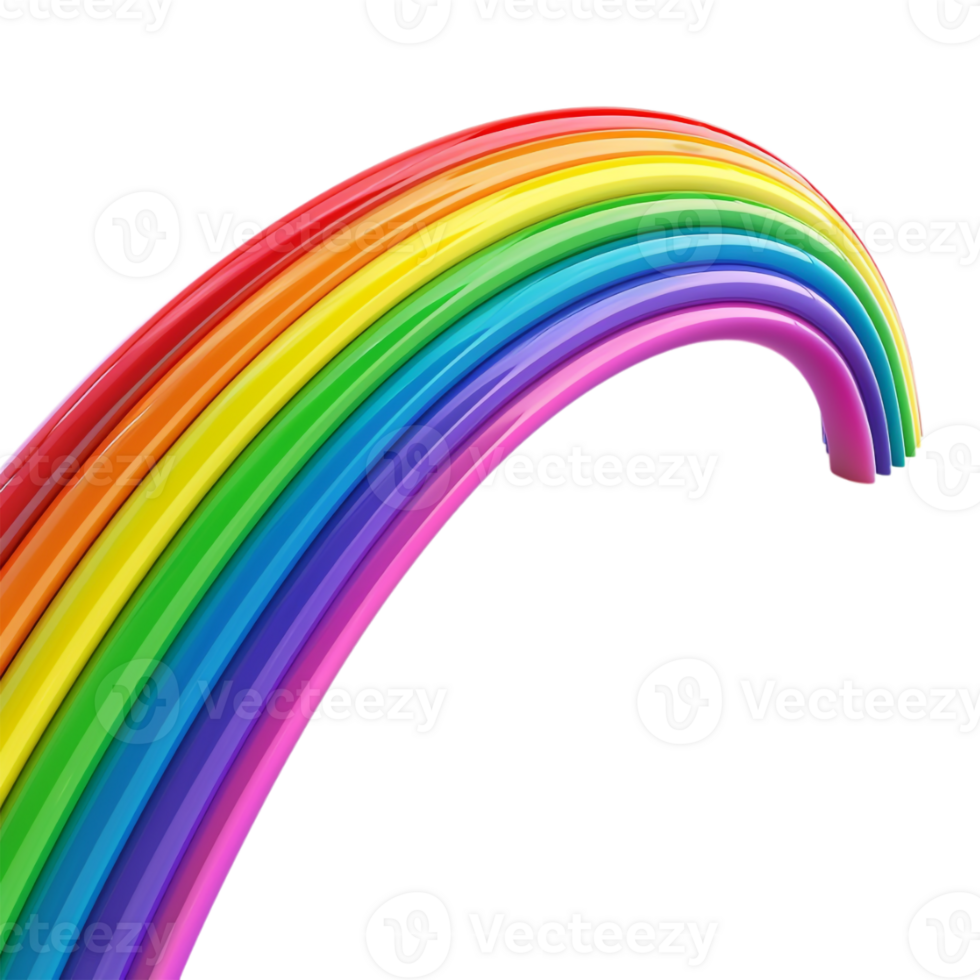 Colorful Rainbow Splash on Transparent Background png