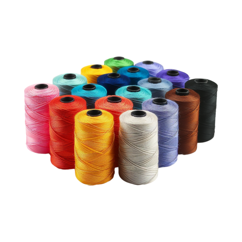 Stack of Sewing Threads on Transparent Background png