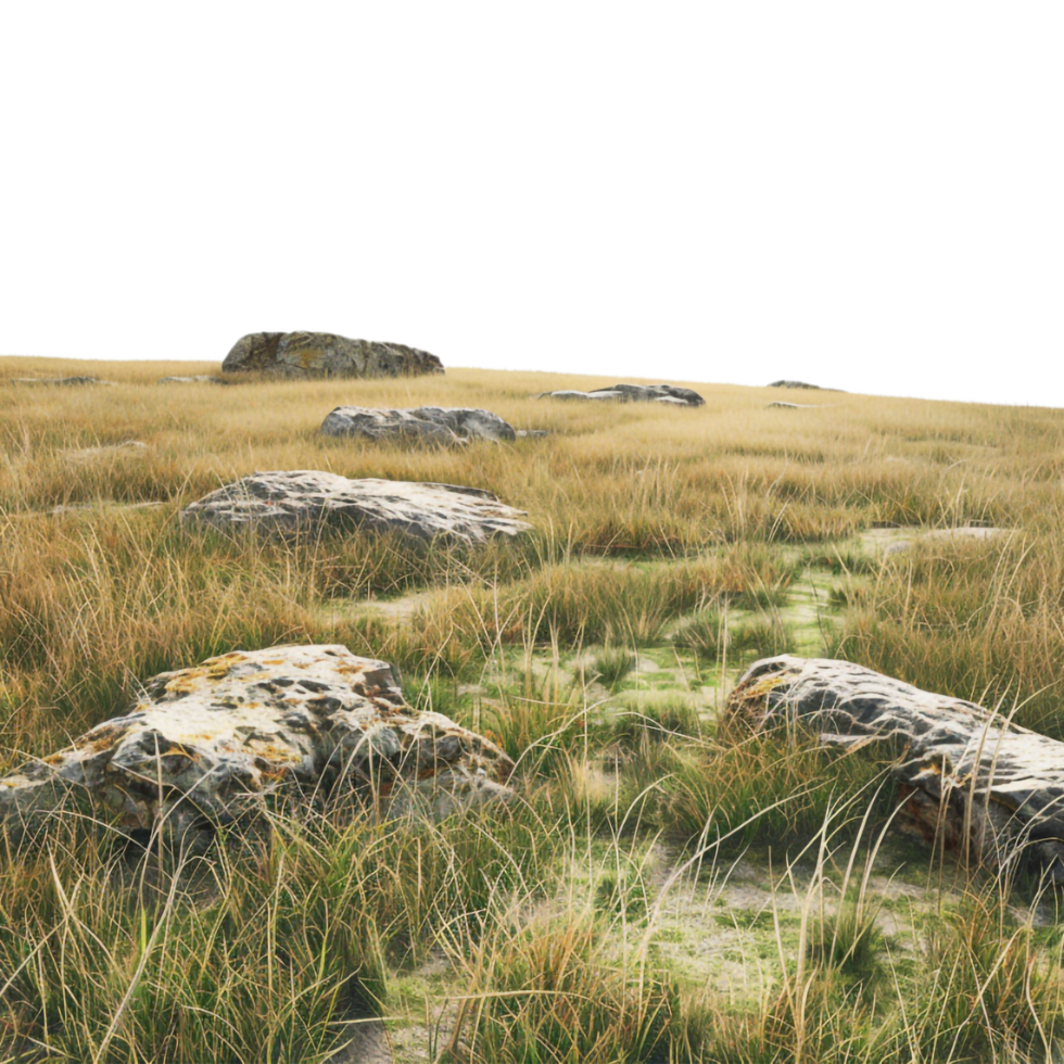 Mountain Land Footer on Transparent Background png