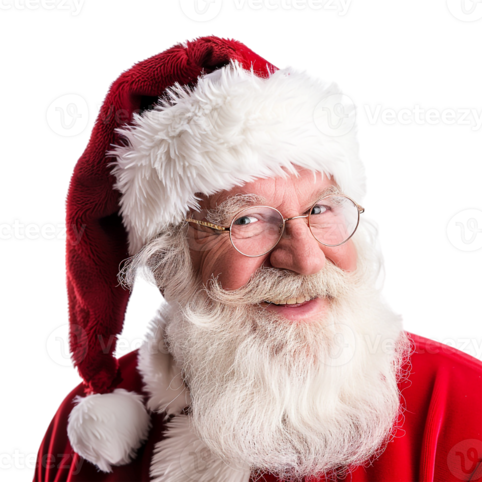 Santa Claus Standing Happily on Transparent Background png