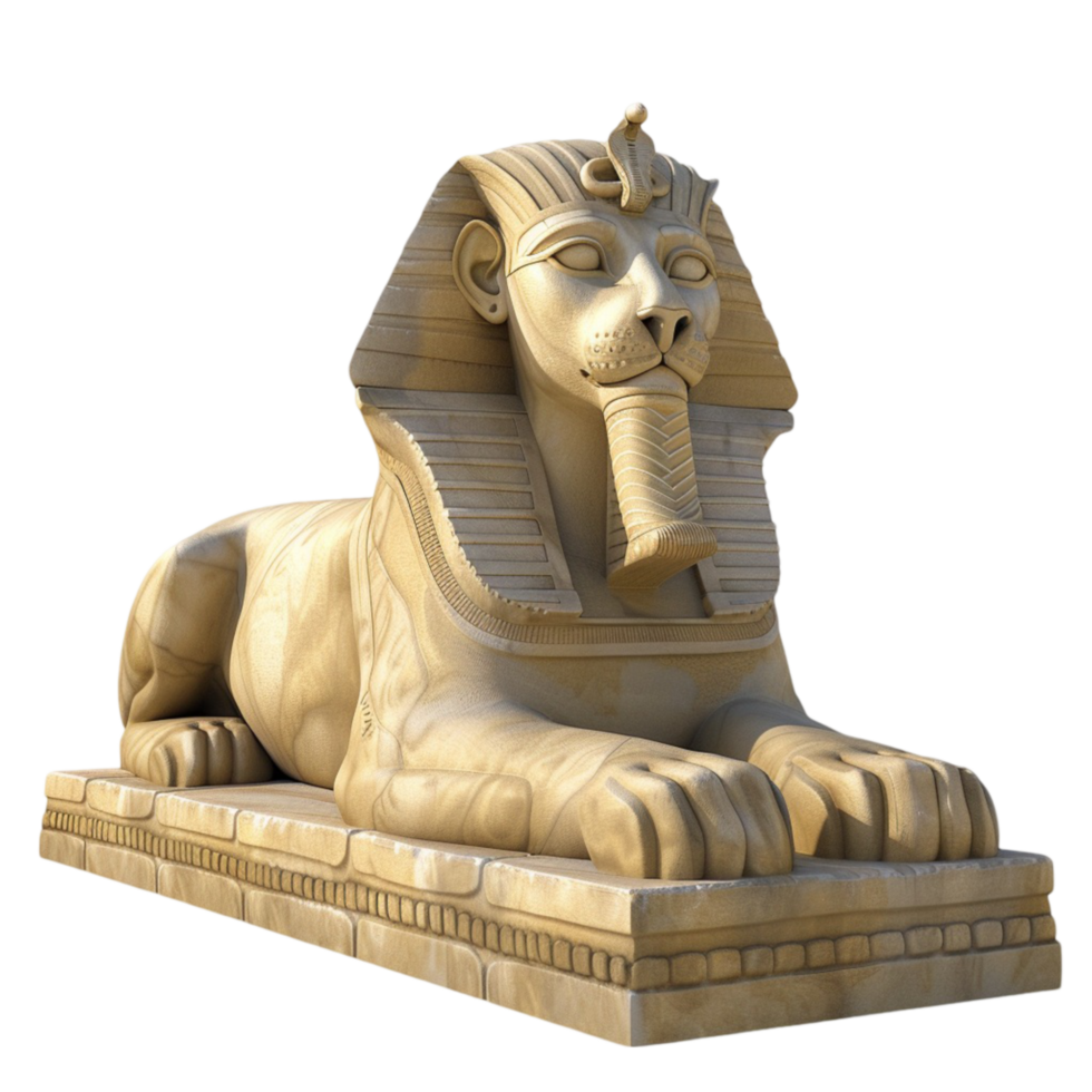 Ancient Egypt Sphinx Statue AI-Generative. png