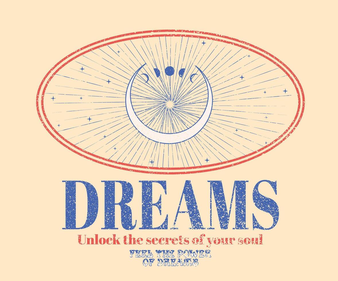 Sunshine with star artwork. Stay magical. Unlock the secret of your sou. Sun moon club. Mystical dreams artwork for t shirt print, poster, sticker, background and other uses. vector