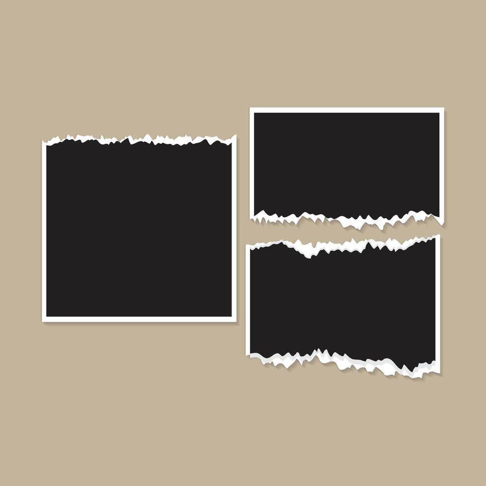 Photo frame. corporate social media post template vector