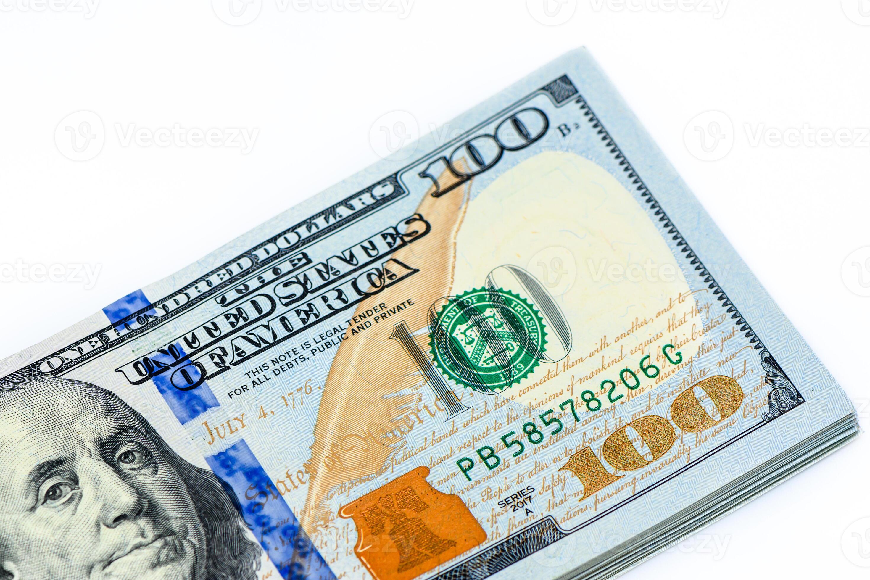 New design dollar bundles on white background including clipping path New design dollar bundles on white background including clipping path