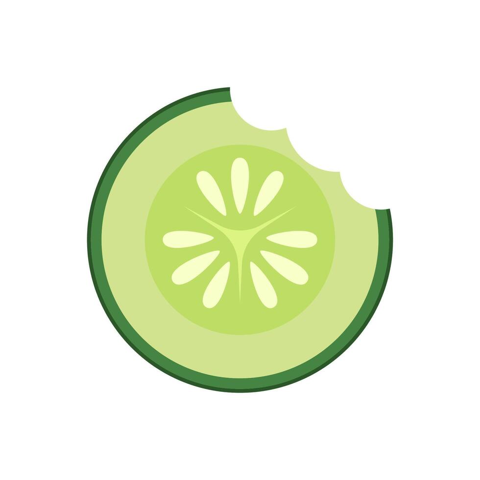 Cucumber slice icon. Cucumber . vector