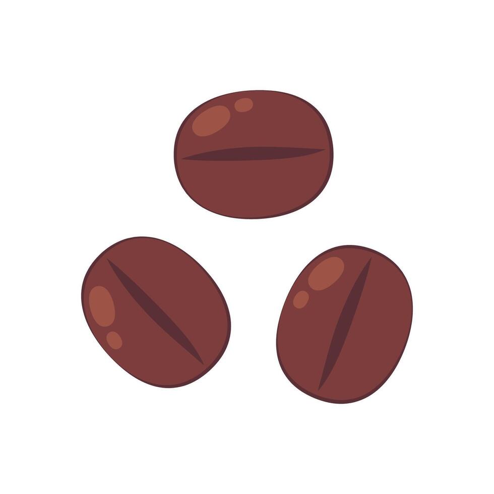 Coffee beans . Coffee beans on white background. free space for text. vector