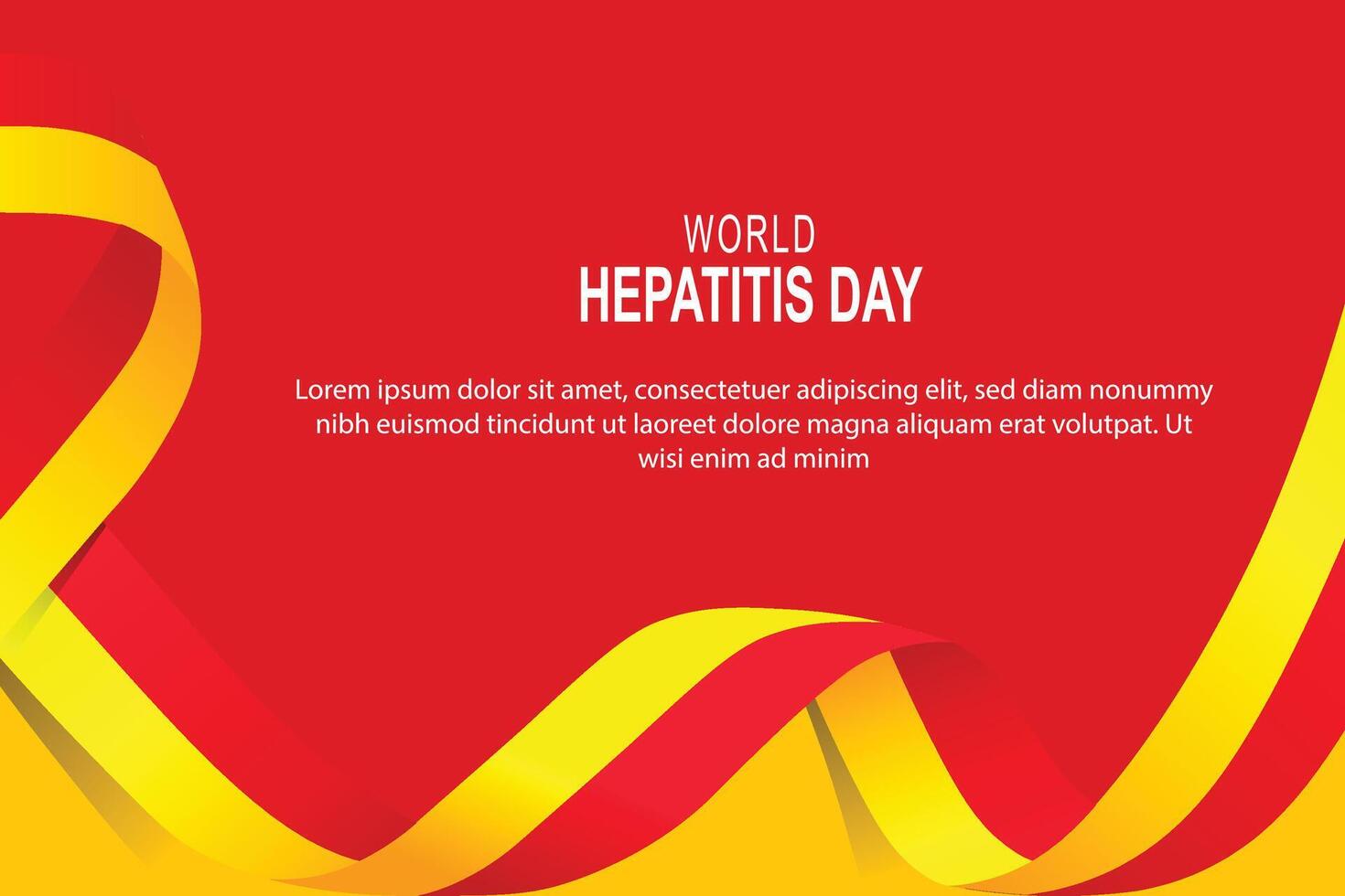 World Hepatitis Day background. vector