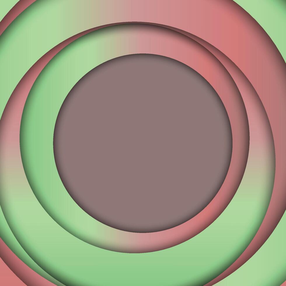 Gradient circle with overlapping layer background. Abstract background. vector