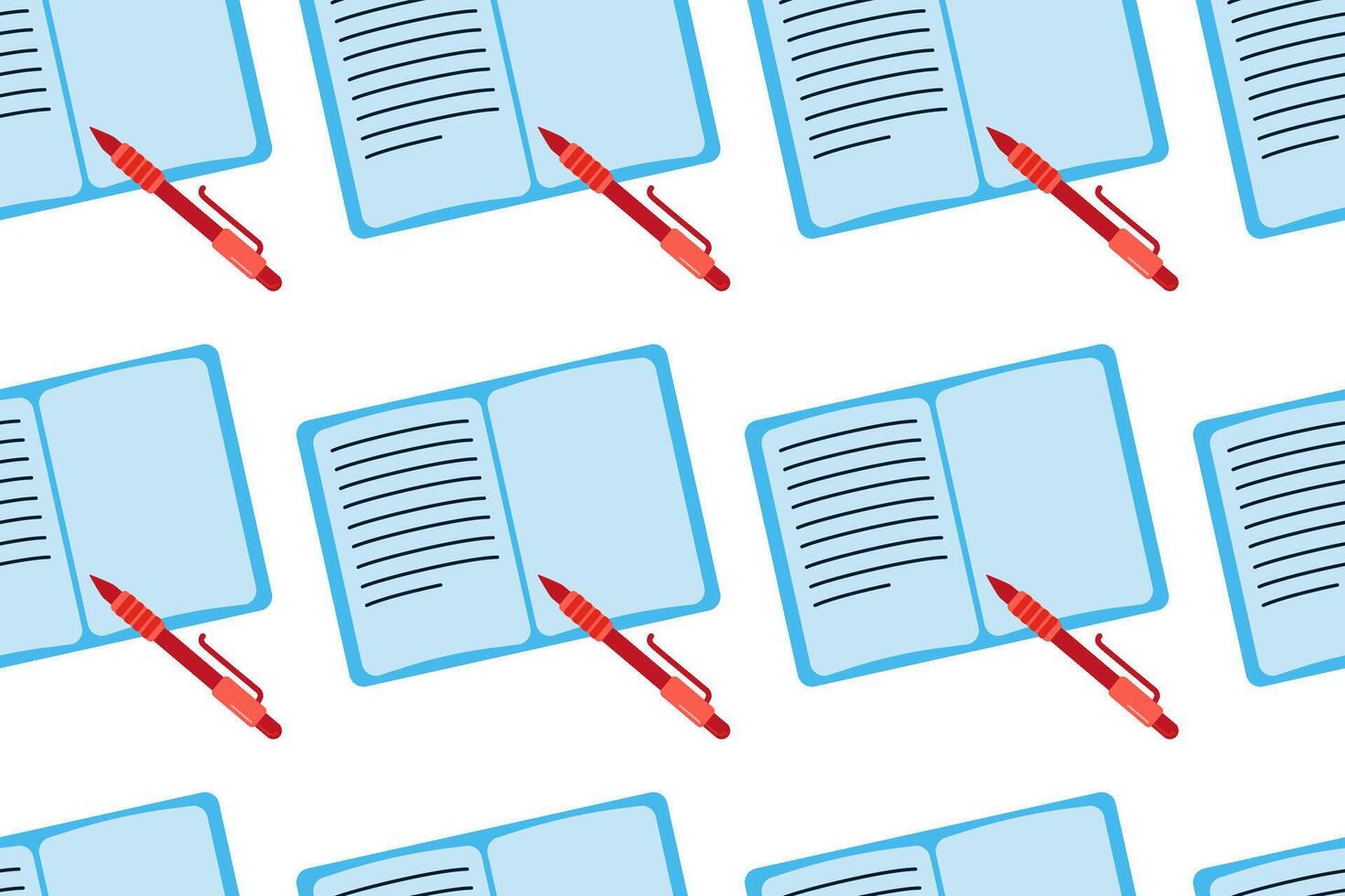 stationery elements seamless pattern design vector
