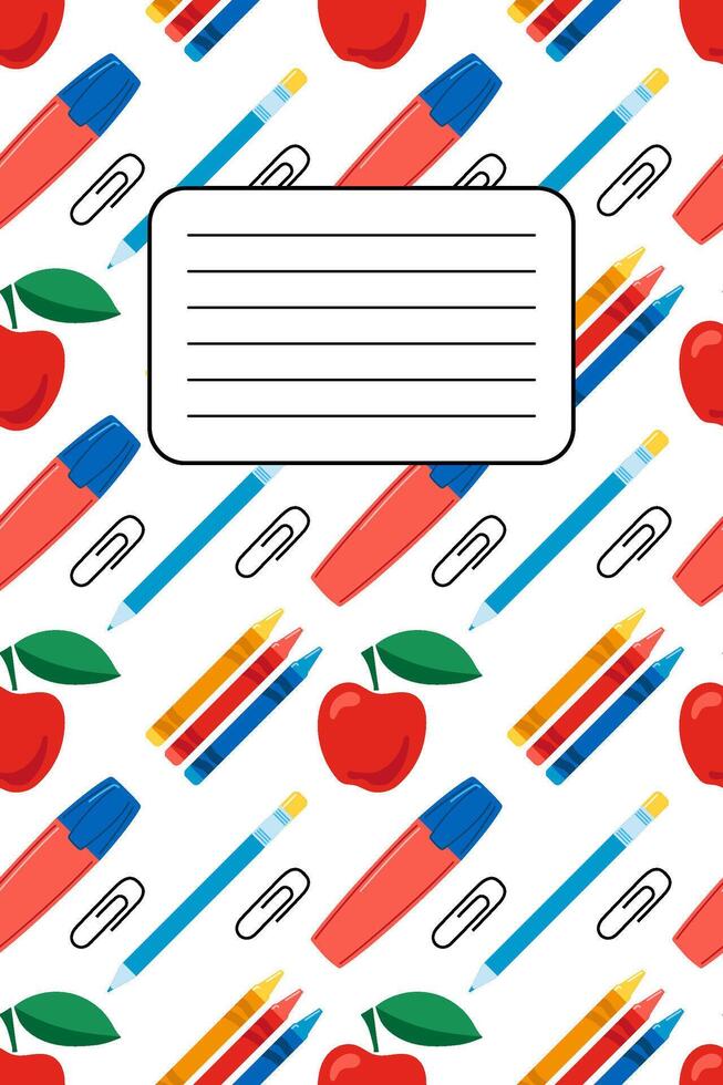 Cute scrapbook templates for planner, notepad, online diary notes, to do, to buy and other vector
