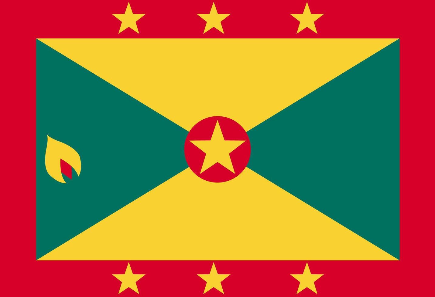 Grenada flag illustrator country flags vector