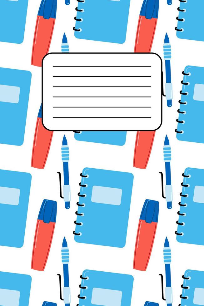 Cute scrapbook templates for planner, notepad, online diary notes, to do, to buy and other vector