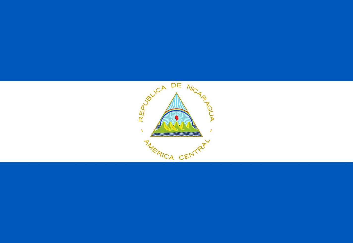 Nicaragua flag illustrator country flags vector