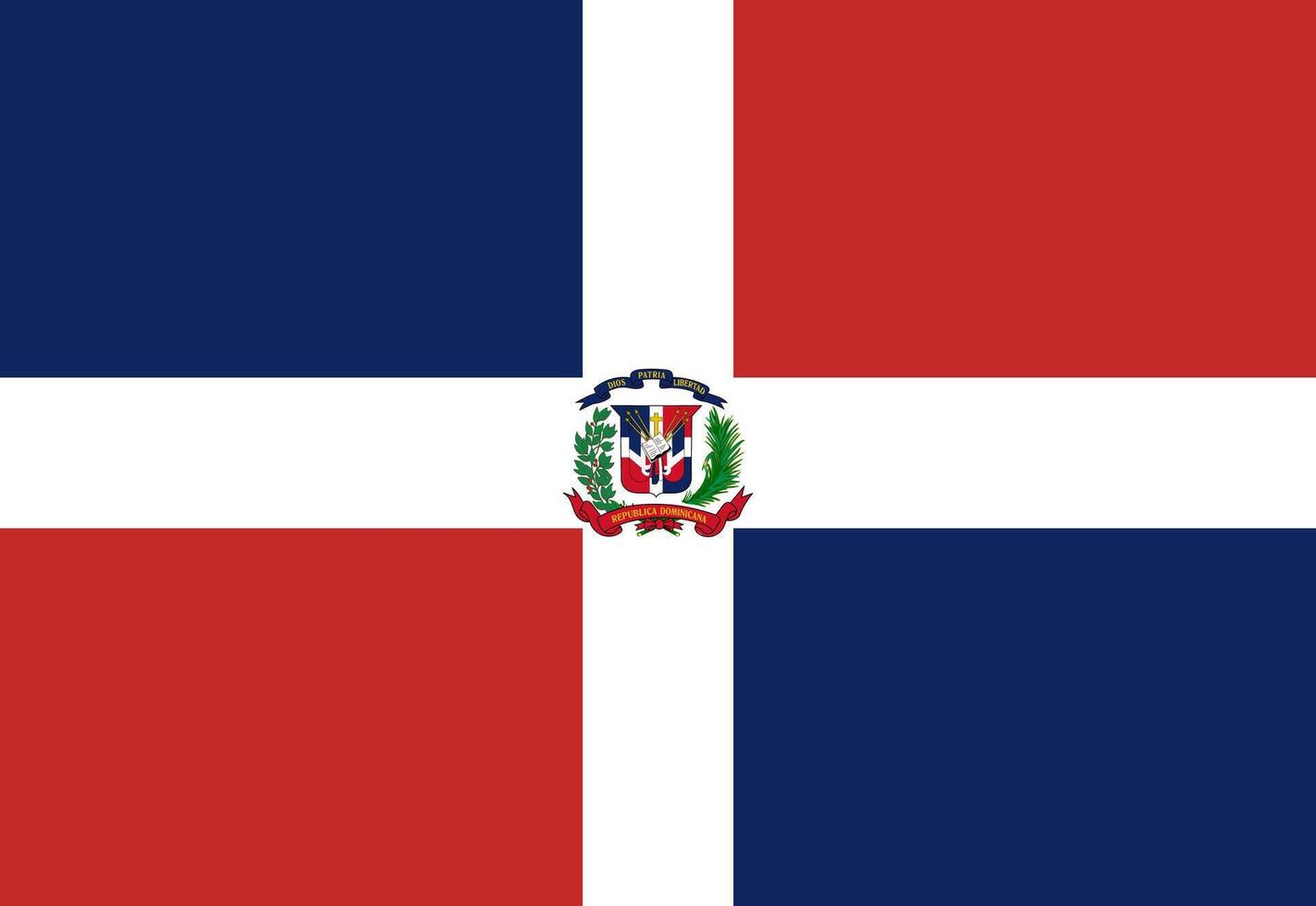 Dominican Republic flag illustrator country flags vector