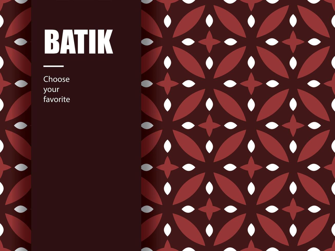 ethnic batik indonesian pattern fashion seamless vintage textile abstract flat culture art vector