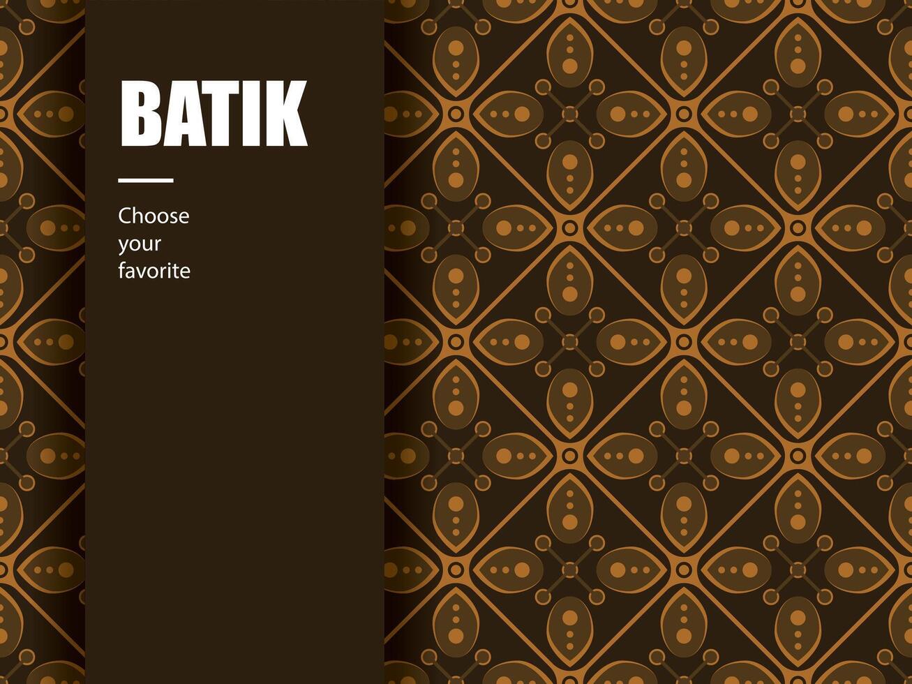 ethnic batik indonesian pattern fashion seamless vintage textile abstract flat culture art vector