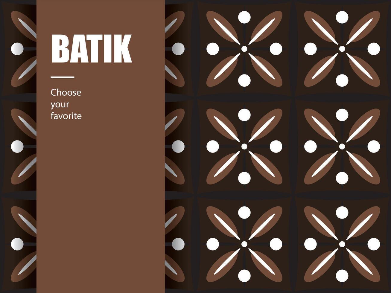 ethnic batik indonesian pattern fashion seamless vintage textile abstract flat culture art vector