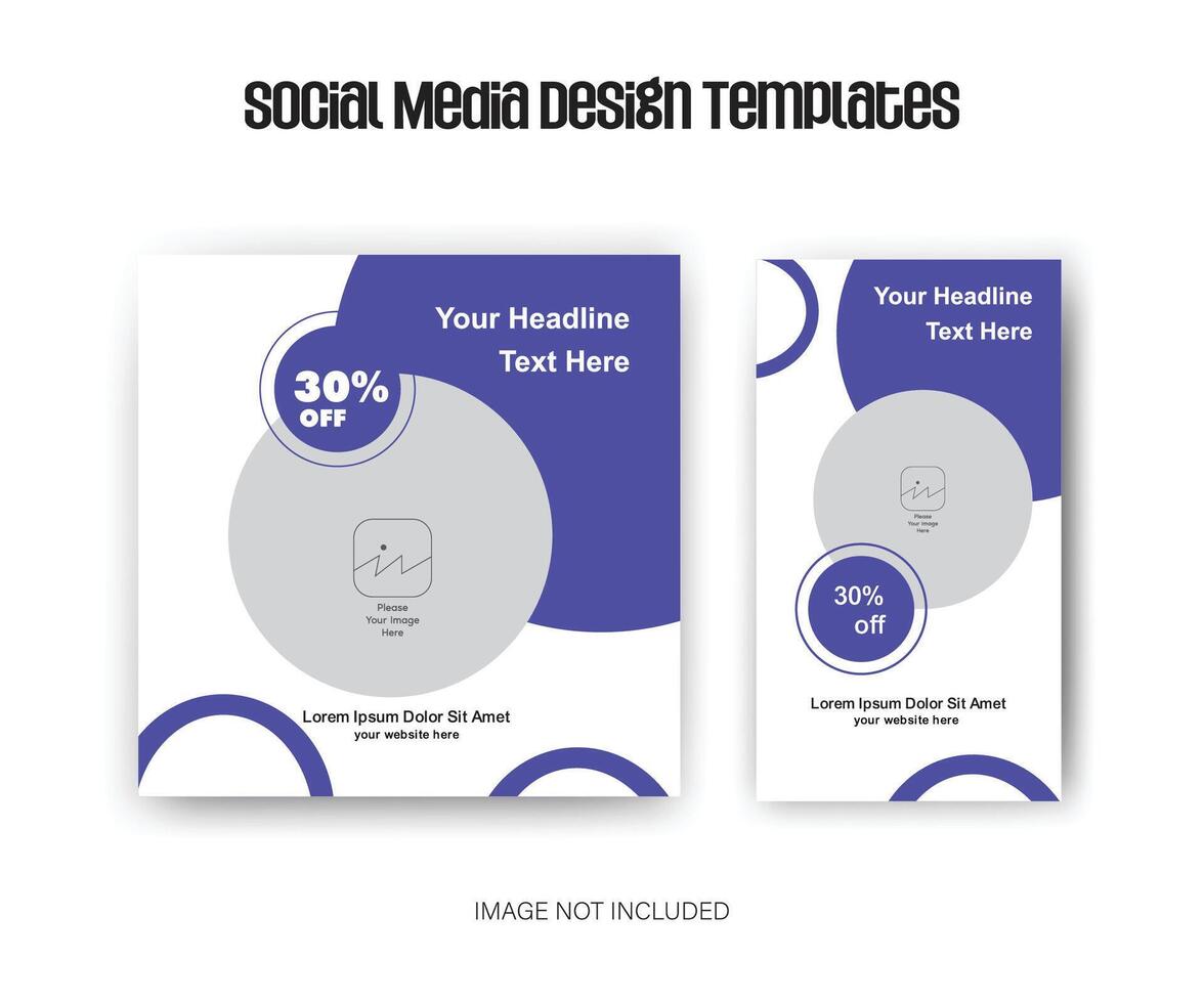 sale social media post story template square vector