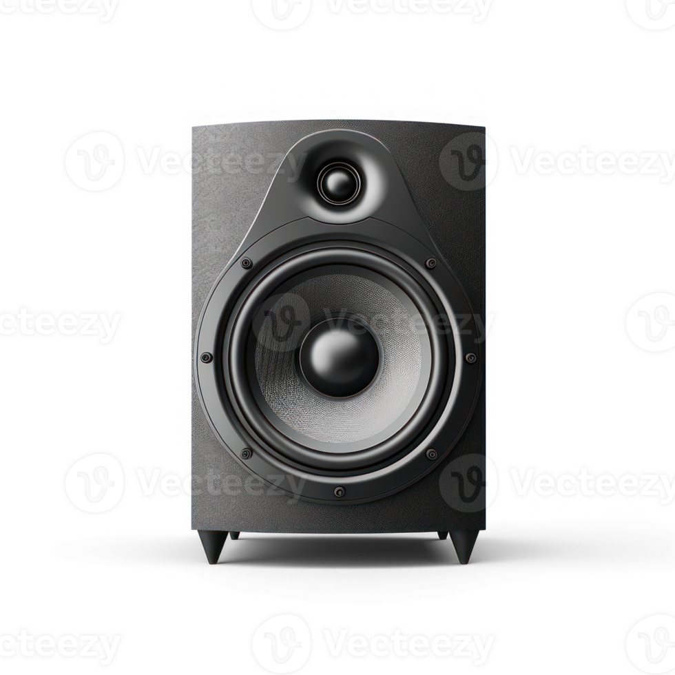 a black speaker on a transparent background png