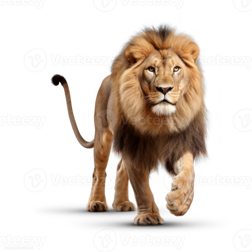 lion walking on transparent background png