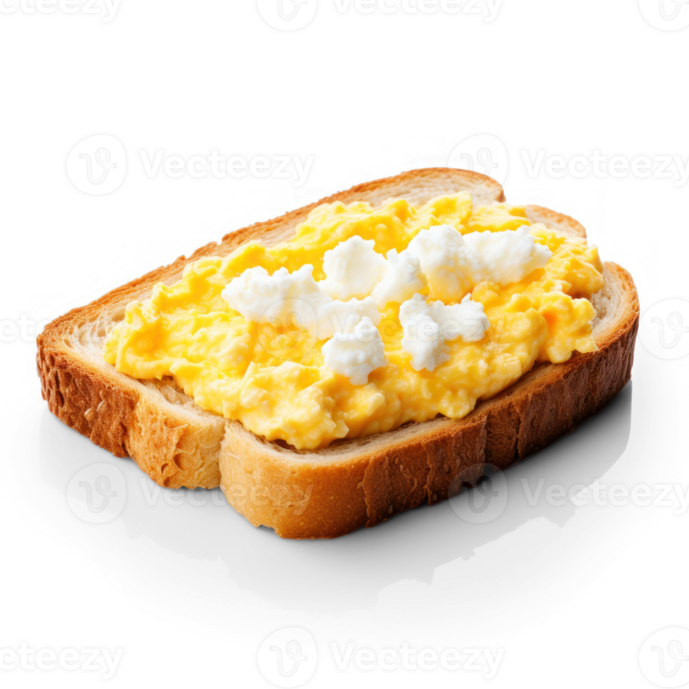 scrambled eggs on toast png