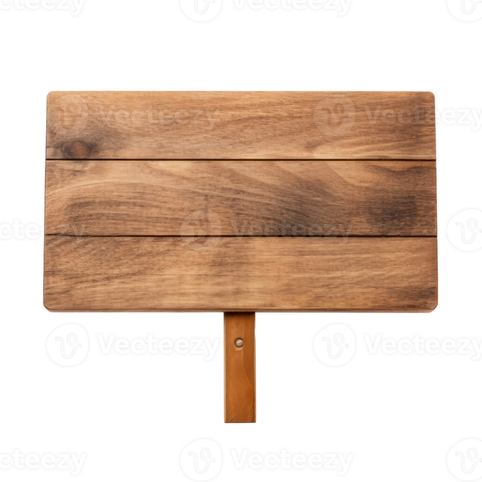 wooden sign on transparent background png