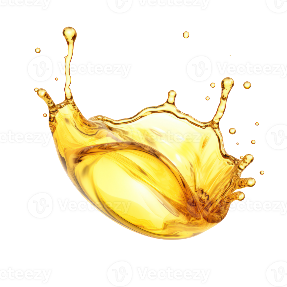 a splash of yellow liquid on a transparent background png