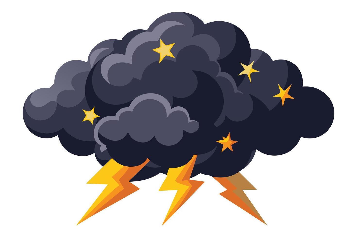 Realistic darkness clouds mystic explode shapes illustration vector