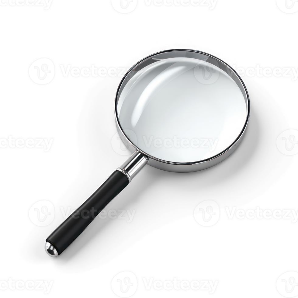magnifying glass isolated on transparent background png