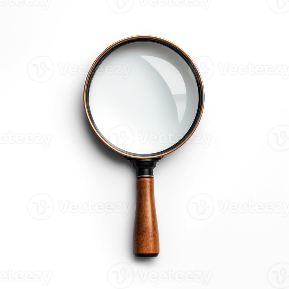 magnifying glass on a transparent background png