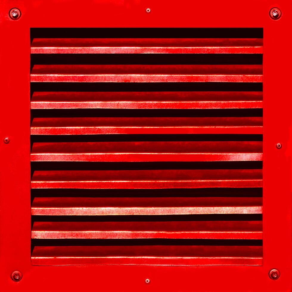 The texture of the ventilation red hatch photo