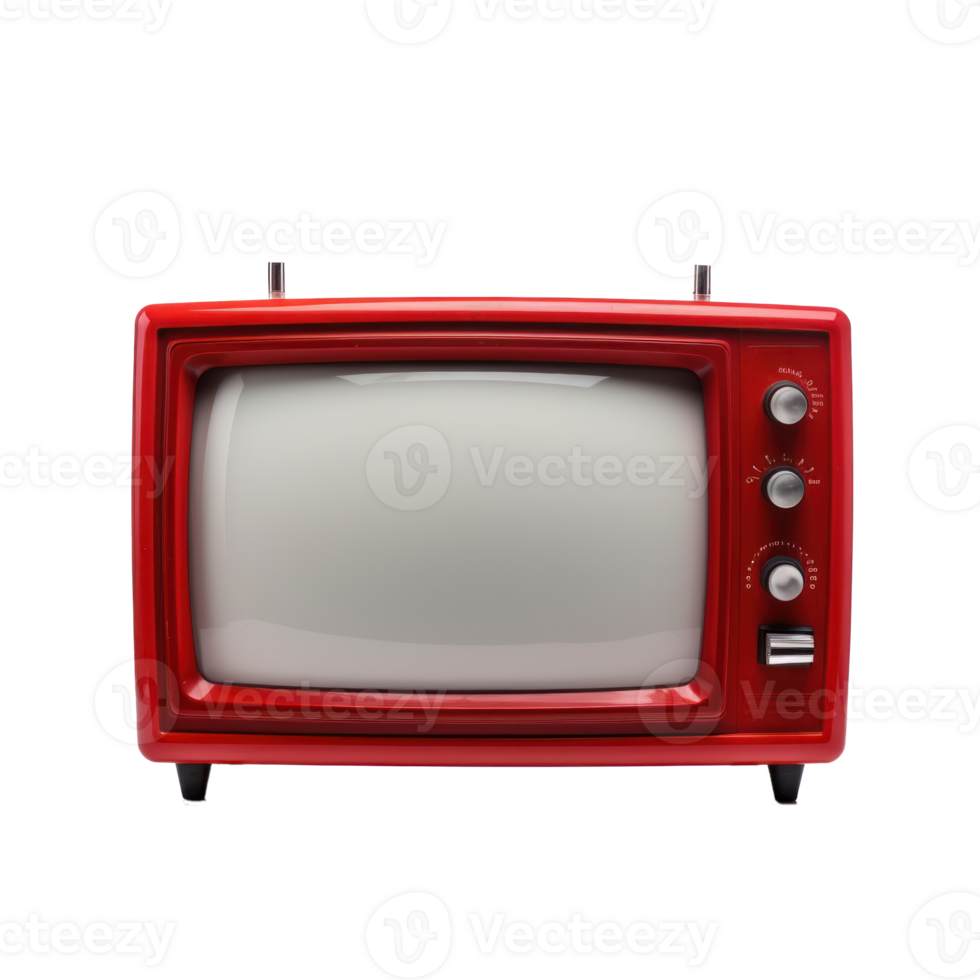retro tv with transparent background png