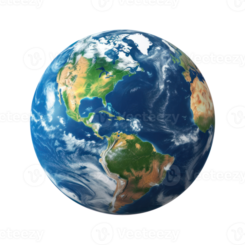 earth globe on transparent background png