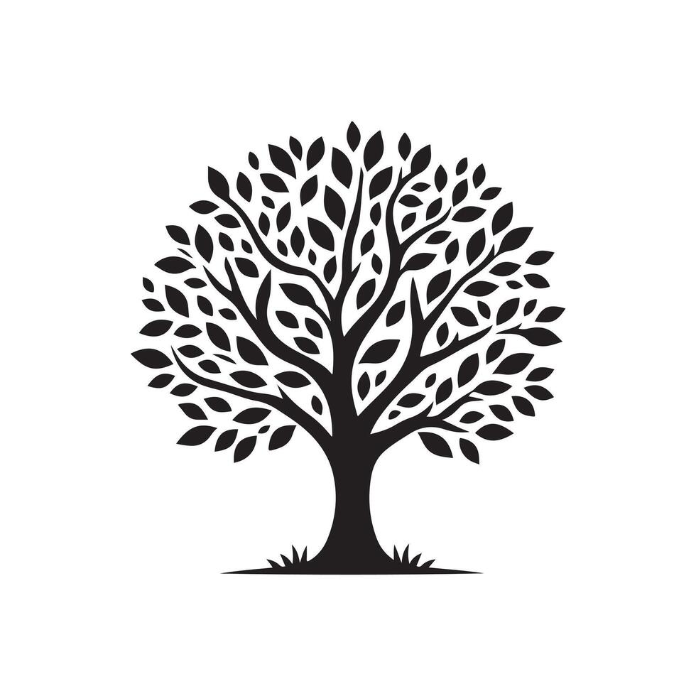 Nature Tree Logo Simple illustration vector