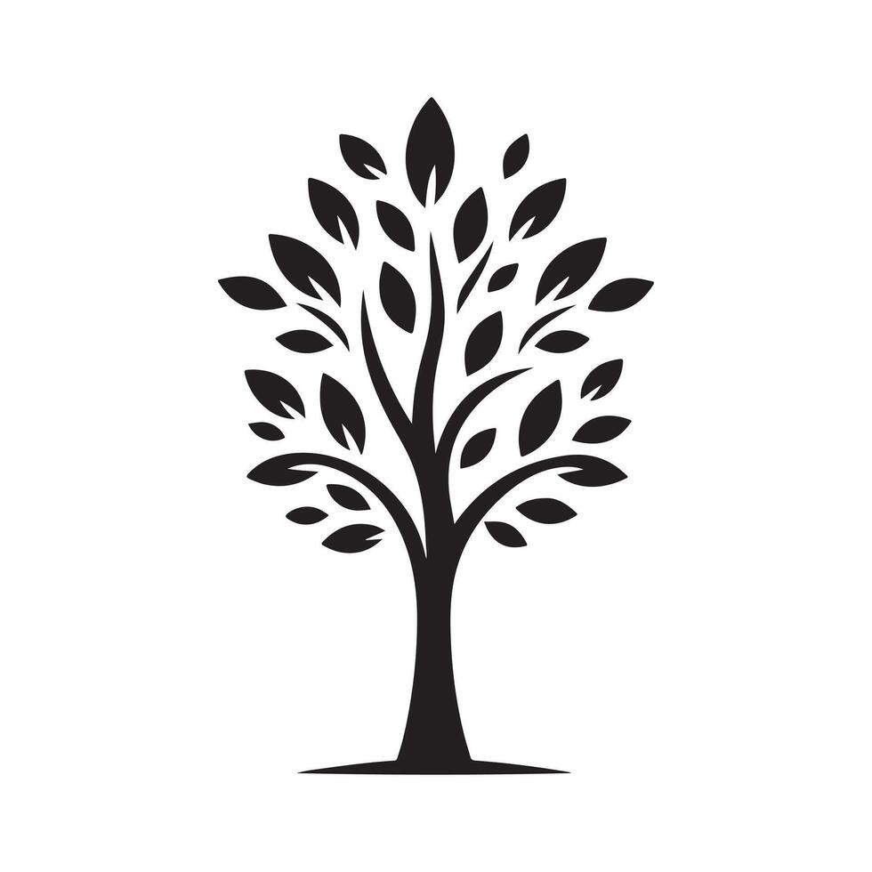Nature Tree Logo Simple illustration vector