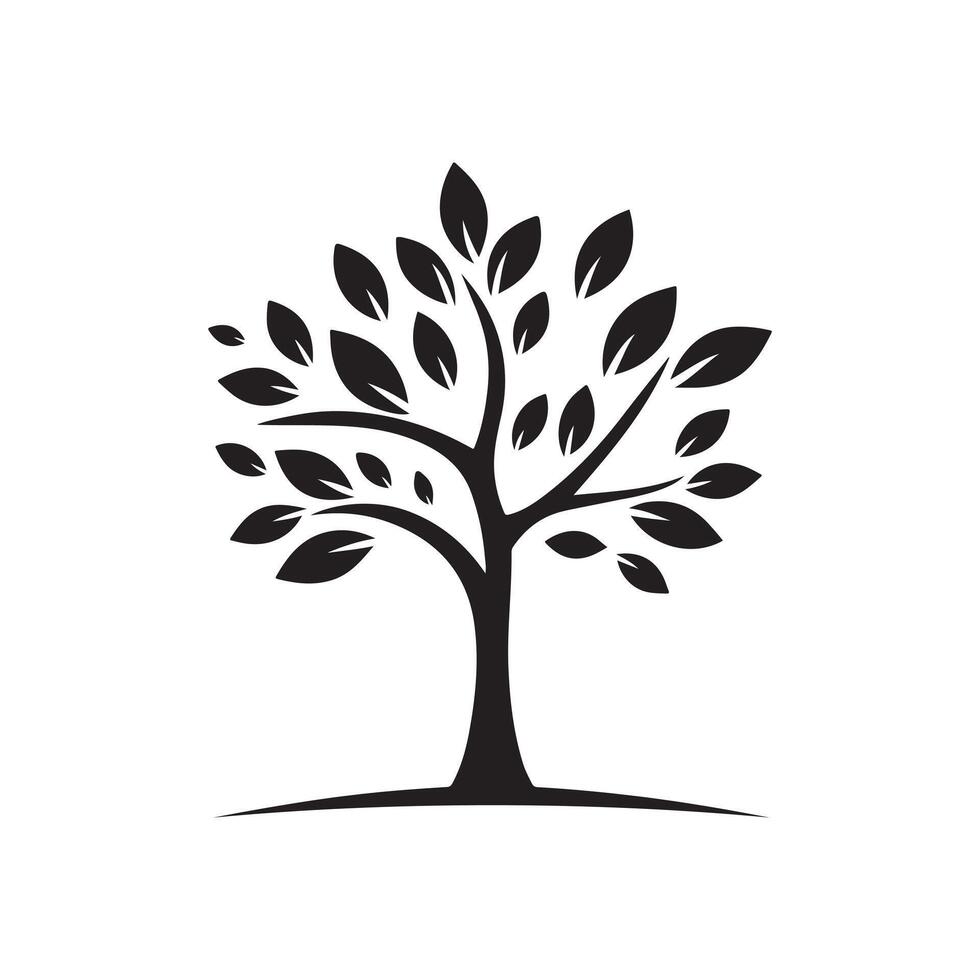 Nature Tree Logo Simple illustration vector